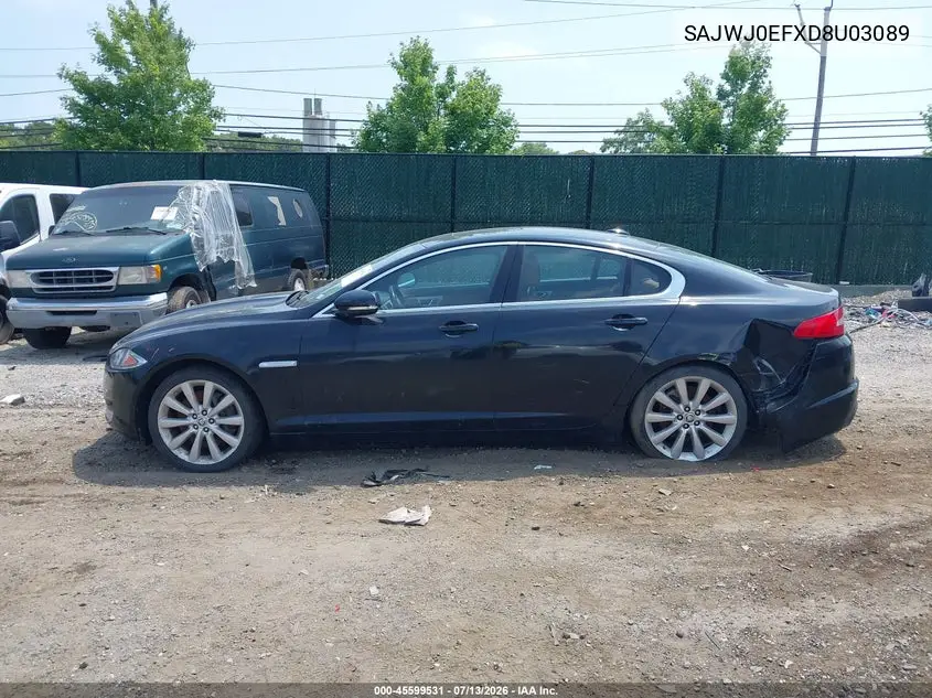 2013 Jaguar Xf V6 Sc VIN: SAJWJ0EFXD8U03089 Lot: 45599531