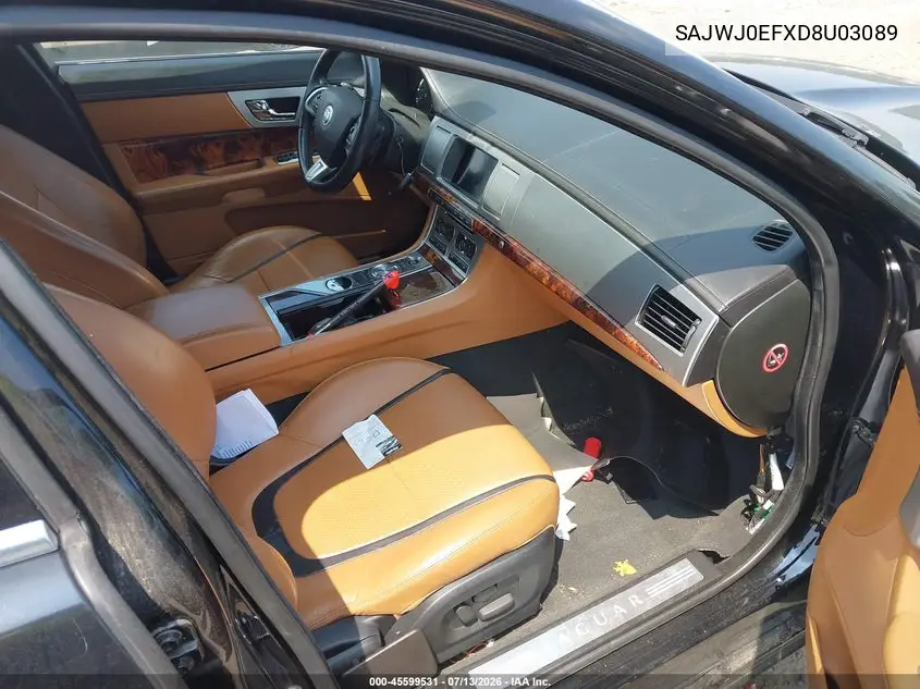 2013 Jaguar Xf V6 Sc VIN: SAJWJ0EFXD8U03089 Lot: 45599531