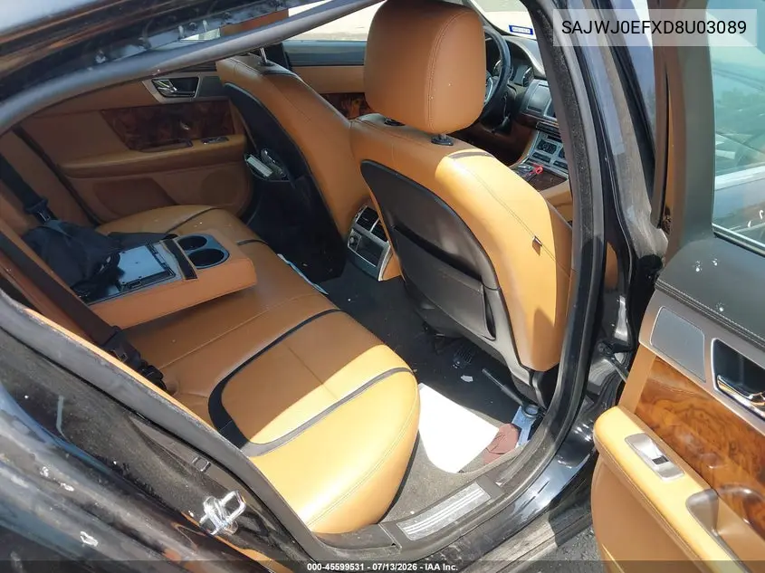 2013 Jaguar Xf V6 Sc VIN: SAJWJ0EFXD8U03089 Lot: 45599531