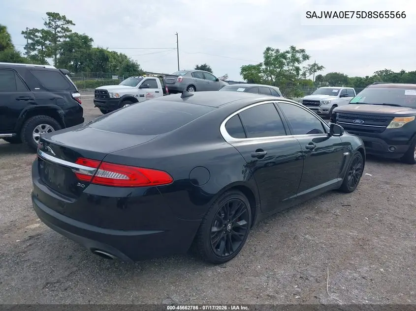 2013 Jaguar Xf V6 Sc VIN: SAJWA0E75D8S65566 Lot: 45662786