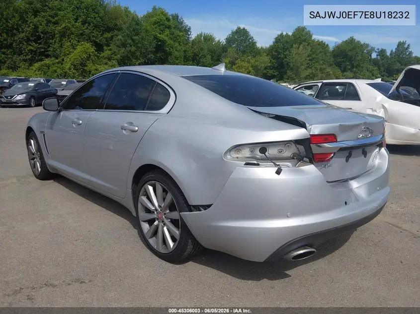 2014 Jaguar Xf V6 Sc VIN: SAJWJ0EF7E8U18232 Lot: 45306003