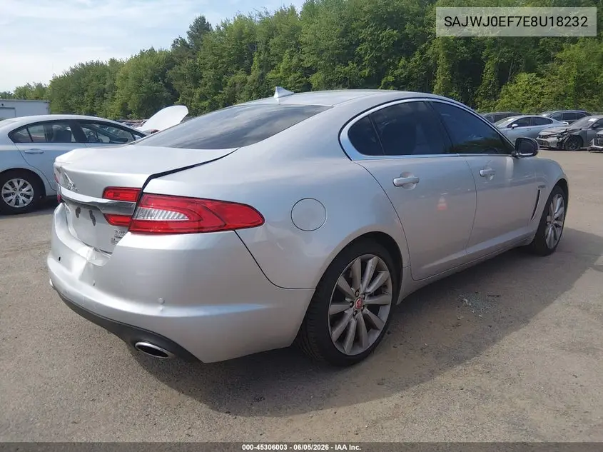 2014 Jaguar Xf V6 Sc VIN: SAJWJ0EF7E8U18232 Lot: 45306003