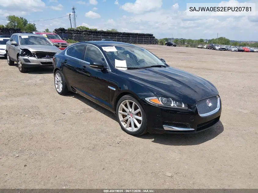 2014 Jaguar Xf I4 T VIN: SAJWA0ES2EPU20781 Lot: 45419035