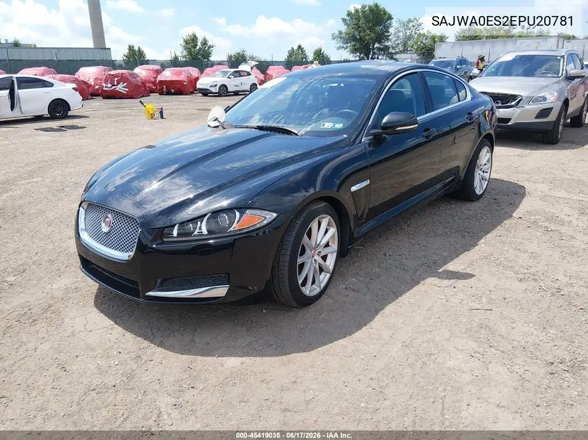 2014 Jaguar Xf I4 T VIN: SAJWA0ES2EPU20781 Lot: 45419035