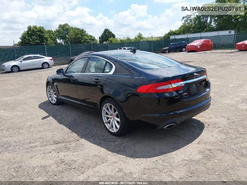 2014 Jaguar Xf I4 T VIN: SAJWA0ES2EPU20781 Lot: 45419035