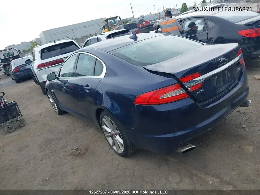 2015 Jaguar Xf 3.0 Sport Awd VIN: SAJXJ0FF1F8U86871 Lot: 12627287