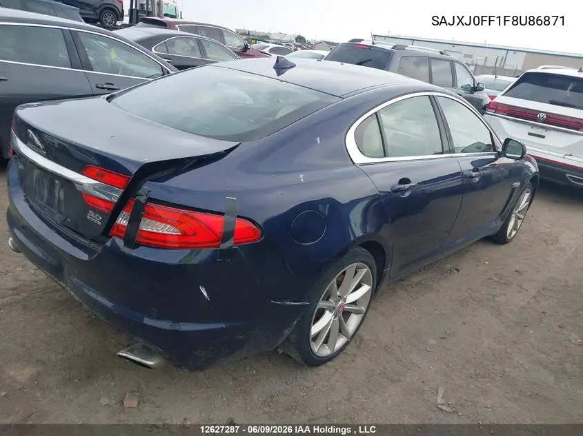 2015 Jaguar Xf 3.0 Sport Awd VIN: SAJXJ0FF1F8U86871 Lot: 12627287