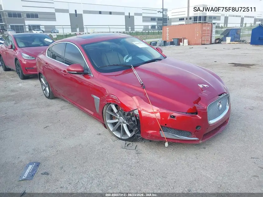 2015 Jaguar Xf 3.0 Portfolio/3.0 Sport VIN: SAJWA0F75F8U72511 Lot: 45437313