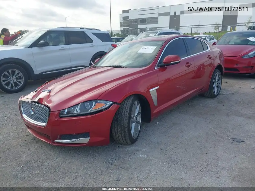 2015 Jaguar Xf 3.0 Portfolio/3.0 Sport VIN: SAJWA0F75F8U72511 Lot: 45437313