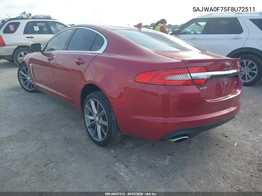 2015 Jaguar Xf 3.0 Portfolio/3.0 Sport VIN: SAJWA0F75F8U72511 Lot: 45437313