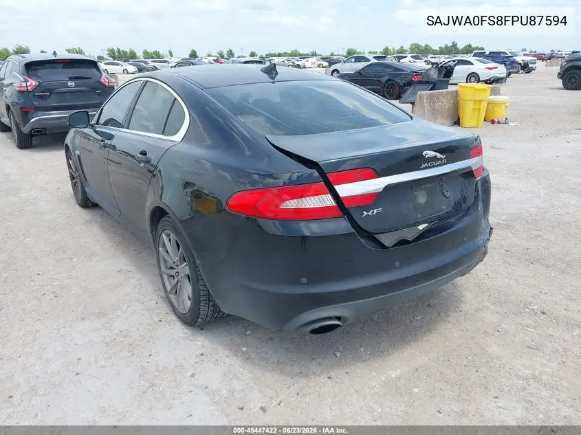 2015 Jaguar Xf 2.0T Premium VIN: SAJWA0FS8FPU87594 Lot: 45447422