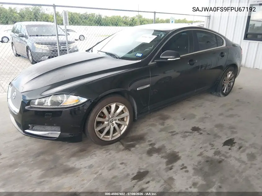 2015 Jaguar Xf 2.0T Premium VIN: SAJWA0FS9FPU67192 Lot: 45567402