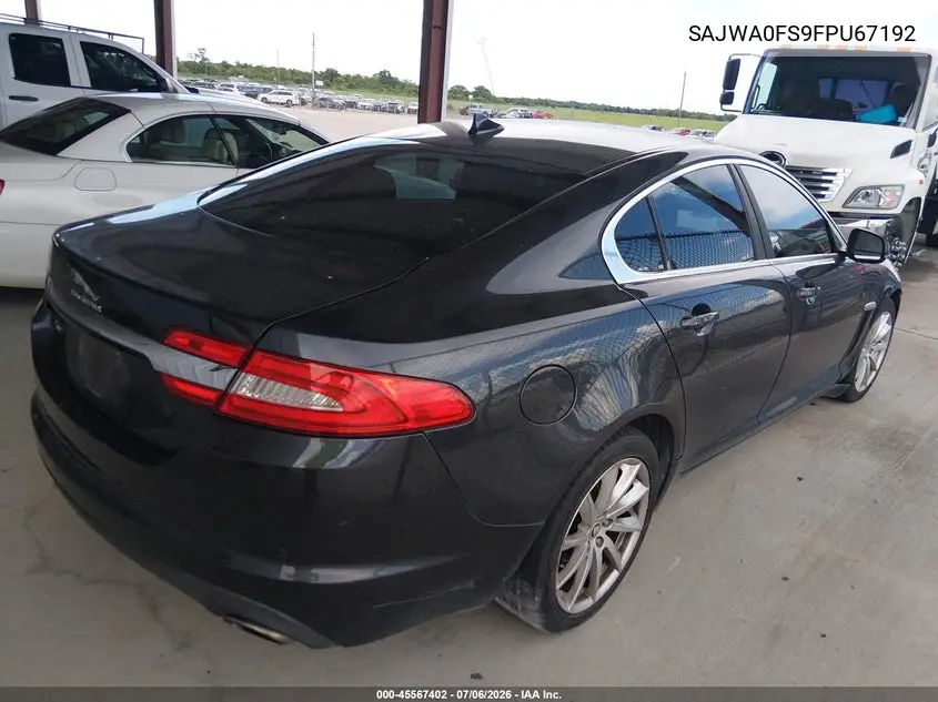 2015 Jaguar Xf 2.0T Premium VIN: SAJWA0FS9FPU67192 Lot: 45567402