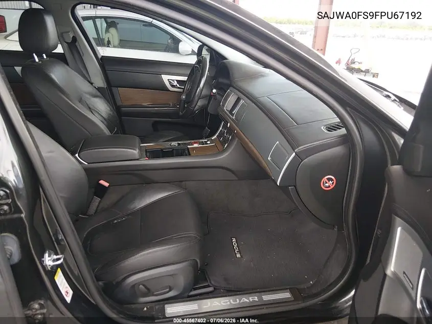 2015 Jaguar Xf 2.0T Premium VIN: SAJWA0FS9FPU67192 Lot: 45567402