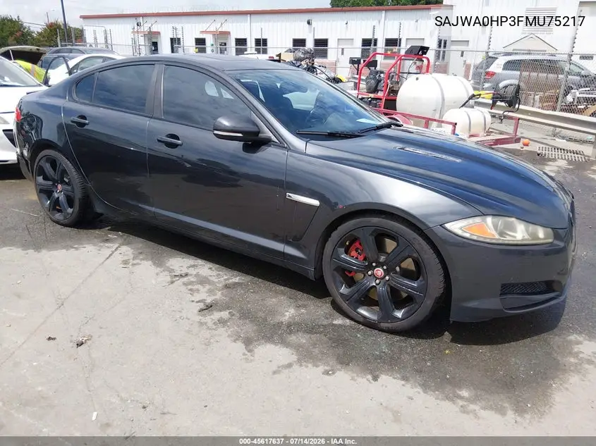 2015 Jaguar Xf 5.0L Supercharged VIN: SAJWA0HP3FMU75217 Lot: 45617637