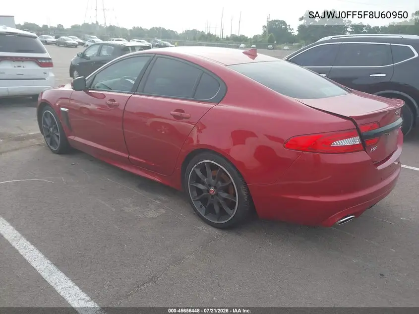 2015 Jaguar Xf 3.0 Portfolio/3.0 Sport VIN: SAJWJ0FF5F8U60950 Lot: 45656448