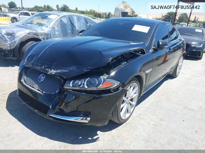2015 Jaguar Xf 3.0 Portfolio/3.0 Sport VIN: SAJWA0F74F8U55442 Lot: 45657008