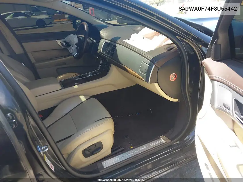 2015 Jaguar Xf 3.0 Portfolio/3.0 Sport VIN: SAJWA0F74F8U55442 Lot: 45657008