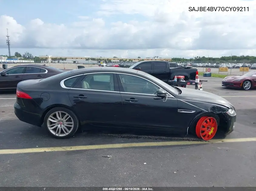 2016 Jaguar Xf 35T Prestige VIN: SAJBE4BV7GCY09211 Lot: 45331298