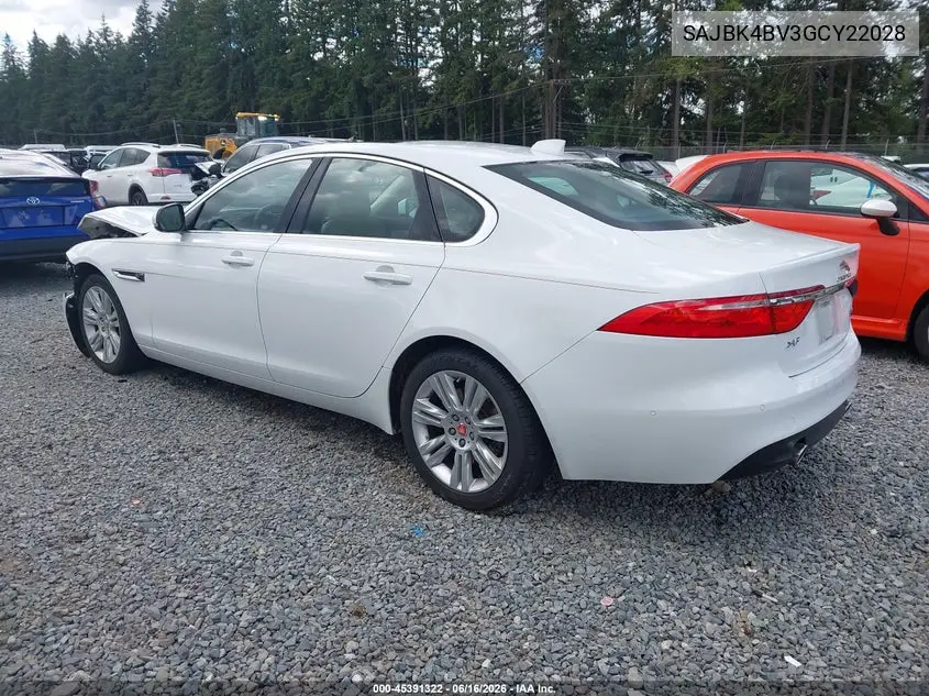 2016 Jaguar Xf 35T Prestige VIN: SAJBK4BV3GCY22028 Lot: 45391322