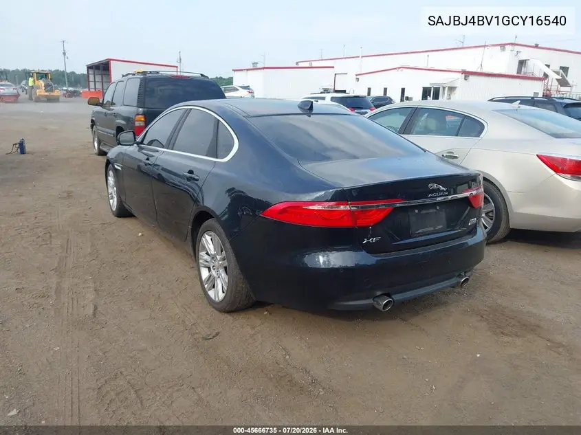 2016 Jaguar Xf 35T Premium VIN: SAJBJ4BV1GCY16540 Lot: 45666735
