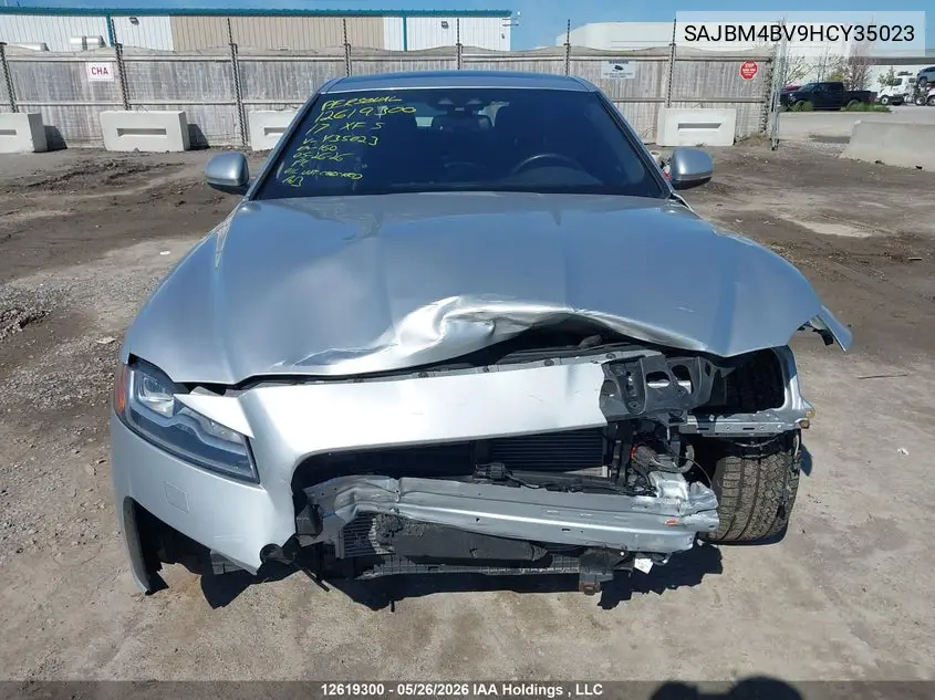 2017 Jaguar Xf S VIN: SAJBM4BV9HCY35023 Lot: 12619300