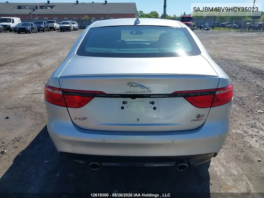 2017 Jaguar Xf S VIN: SAJBM4BV9HCY35023 Lot: 12619300