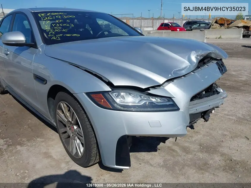 2017 Jaguar Xf S VIN: SAJBM4BV9HCY35023 Lot: 12619300