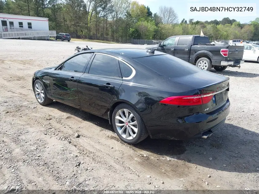 2017 Jaguar Xf 20D Premium VIN: SAJBD4BN7HCY32749 Lot: 44731103