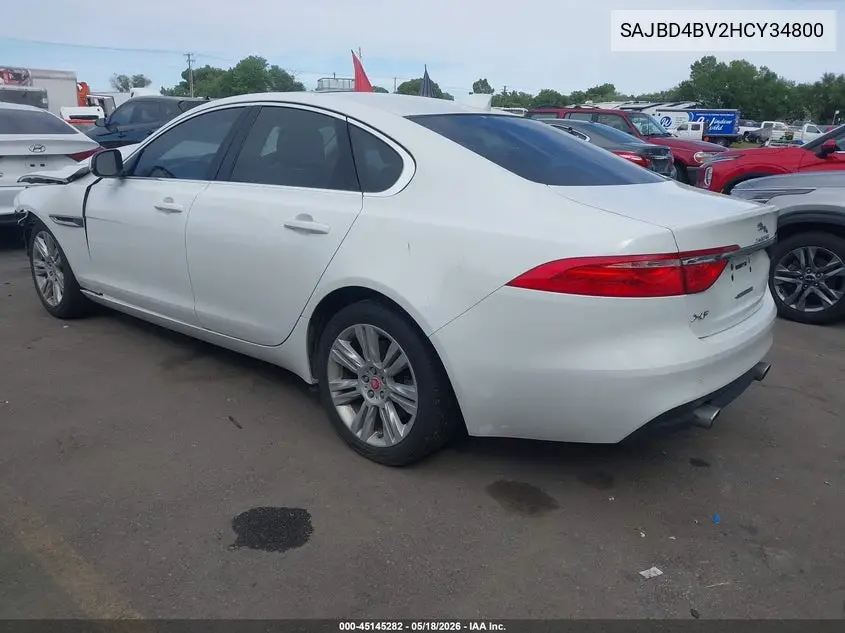 2017 Jaguar Xf 35T Premium VIN: SAJBD4BV2HCY34800 Lot: 45145282