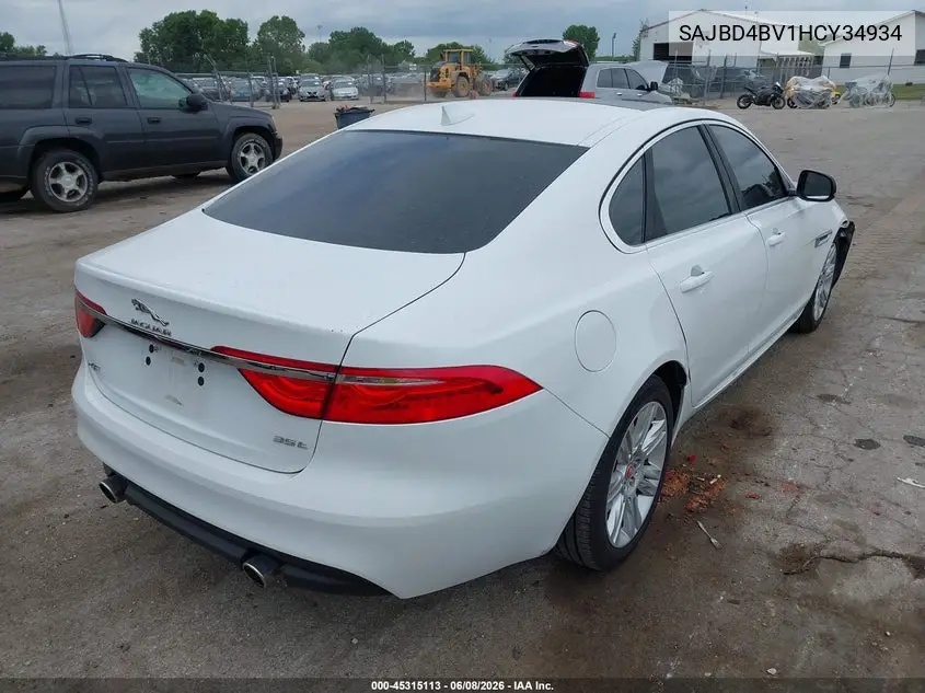 2017 Jaguar Xf 35T Premium VIN: SAJBD4BV1HCY34934 Lot: 45315113