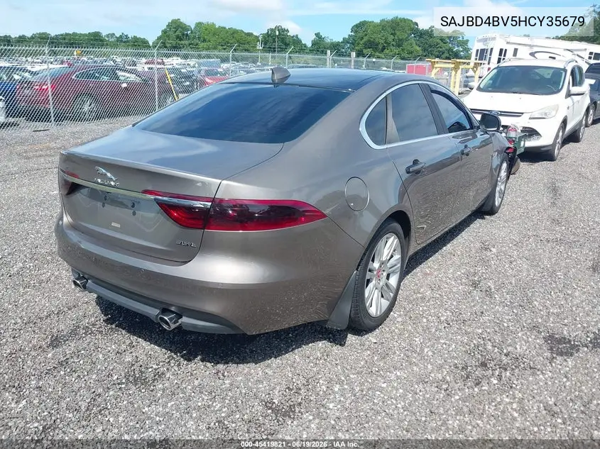 2017 Jaguar Xf 35T Premium VIN: SAJBD4BV5HCY35679 Lot: 45419821