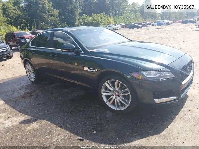2017 Jaguar Xf 35T Prestige VIN: SAJBE4BV9HCY35567 Lot: 45481037