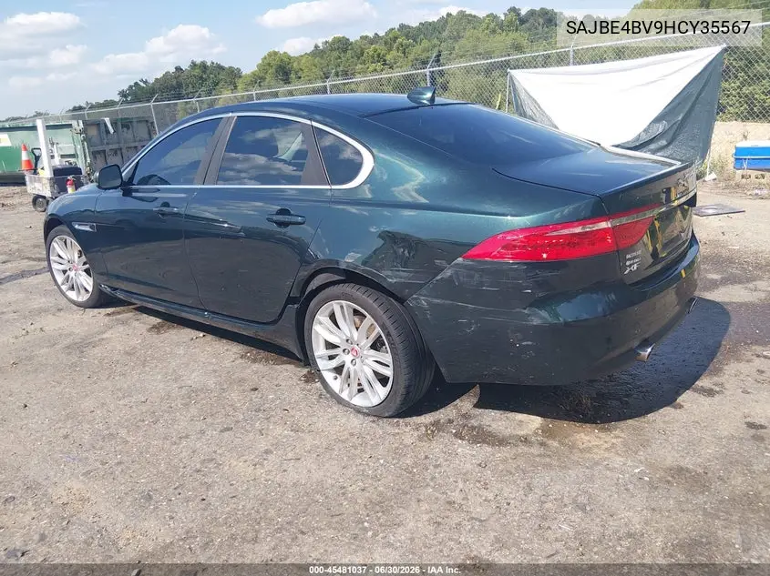 2017 Jaguar Xf 35T Prestige VIN: SAJBE4BV9HCY35567 Lot: 45481037