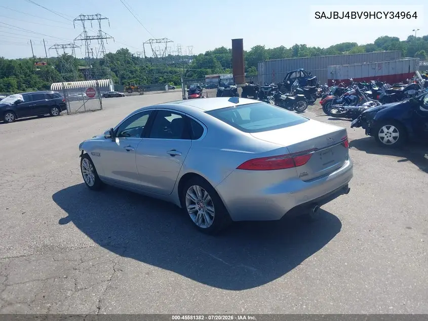 2017 Jaguar Xf 35T Premium VIN: SAJBJ4BV9HCY34964 Lot: 45581382