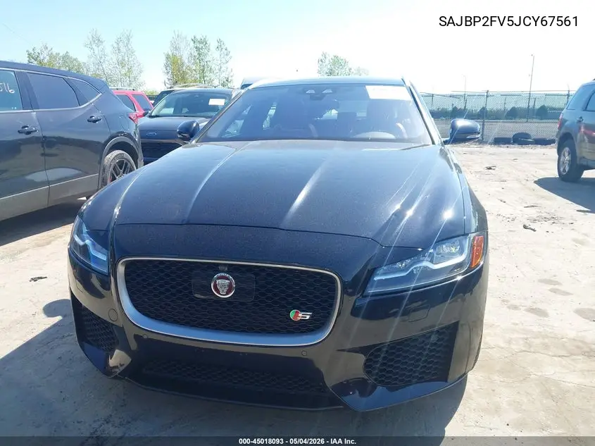 2018 Jaguar Xf S First Edition VIN: SAJBP2FV5JCY67561 Lot: 45018093
