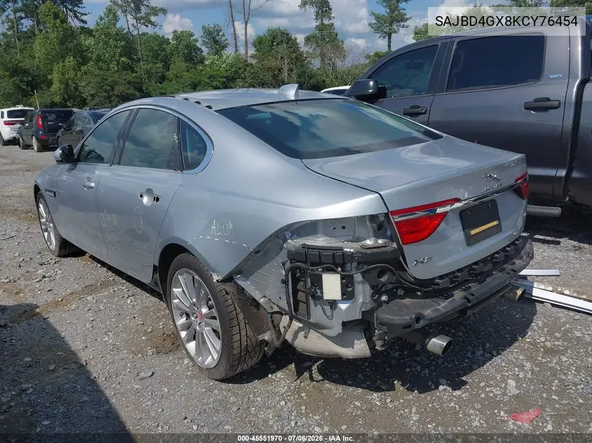 2019 Jaguar Xf 30T Premium VIN: SAJBD4GX8KCY76454 Lot: 45551970