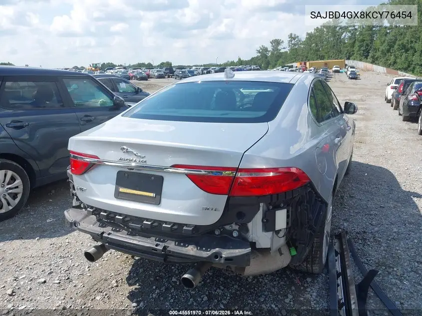 2019 Jaguar Xf 30T Premium VIN: SAJBD4GX8KCY76454 Lot: 45551970