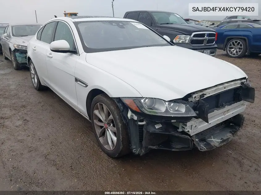 2019 Jaguar Xf 25T Premium VIN: SAJBD4FX4KCY79420 Lot: 45556393