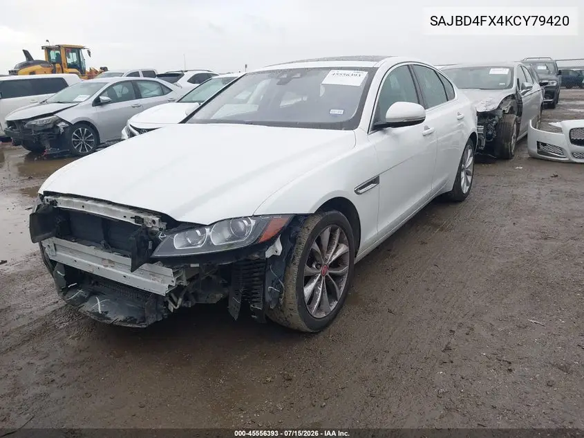 2019 Jaguar Xf 25T Premium VIN: SAJBD4FX4KCY79420 Lot: 45556393