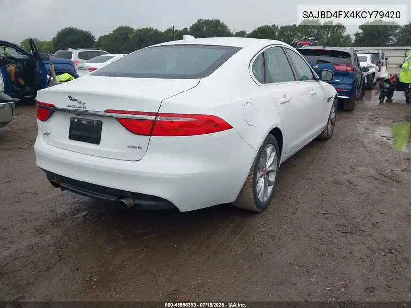 2019 Jaguar Xf 25T Premium VIN: SAJBD4FX4KCY79420 Lot: 45556393