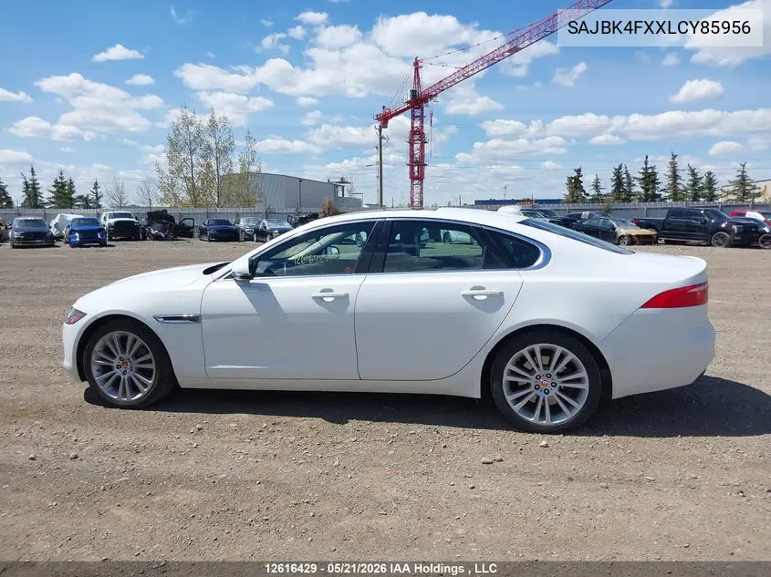 2020 Jaguar Xf Prestige VIN: SAJBK4FXXLCY85956 Lot: 12616429