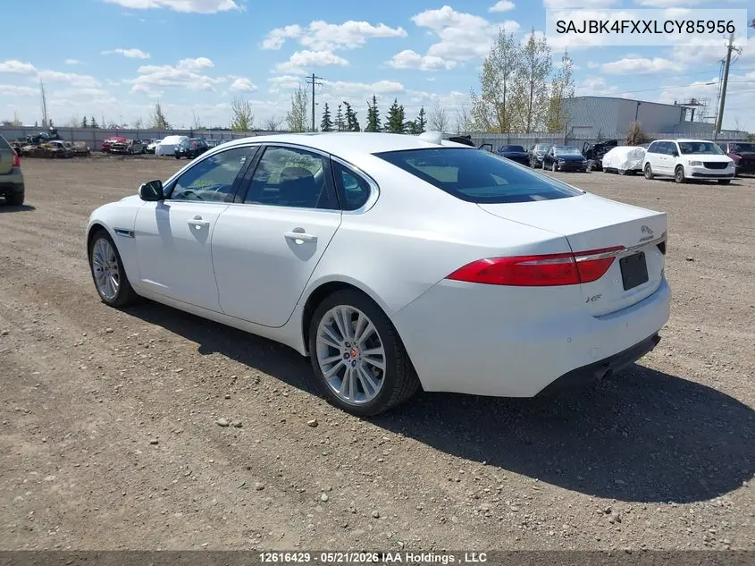 2020 Jaguar Xf Prestige VIN: SAJBK4FXXLCY85956 Lot: 12616429