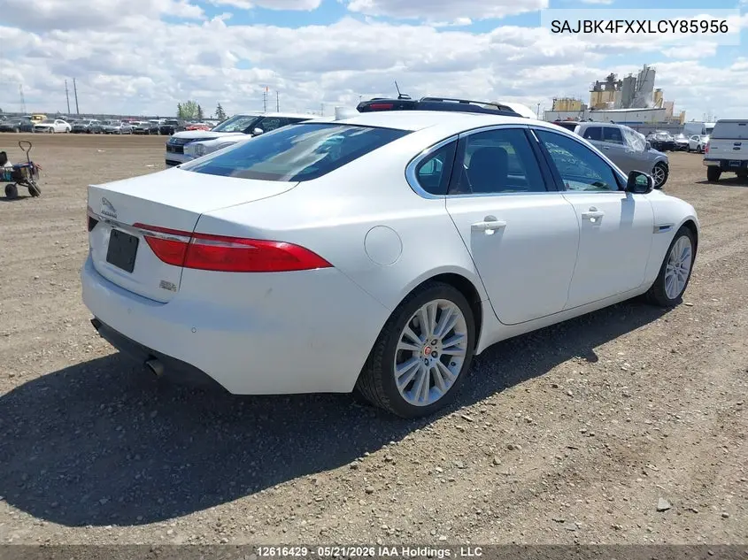 2020 Jaguar Xf Prestige VIN: SAJBK4FXXLCY85956 Lot: 12616429
