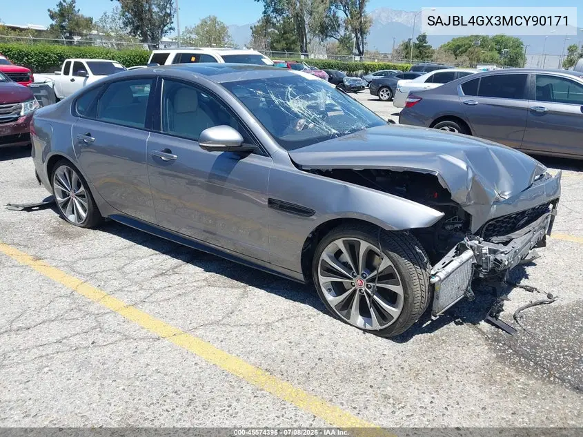 2021 Jaguar Xf R-Dynamic Se P300 Awd Automatic VIN: SAJBL4GX3MCY90171 Lot: 45574396