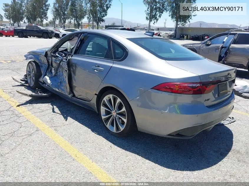 2021 Jaguar Xf R-Dynamic Se P300 Awd Automatic VIN: SAJBL4GX3MCY90171 Lot: 45574396