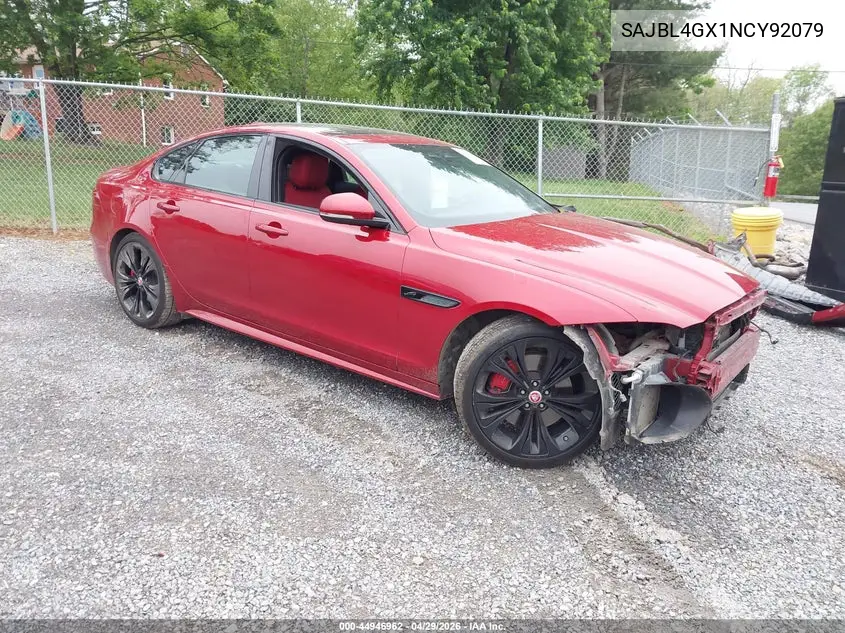 2022 Jaguar Xf R-Dynamic Se P300 Awd Automatic VIN: SAJBL4GX1NCY92079 Lot: 44946962