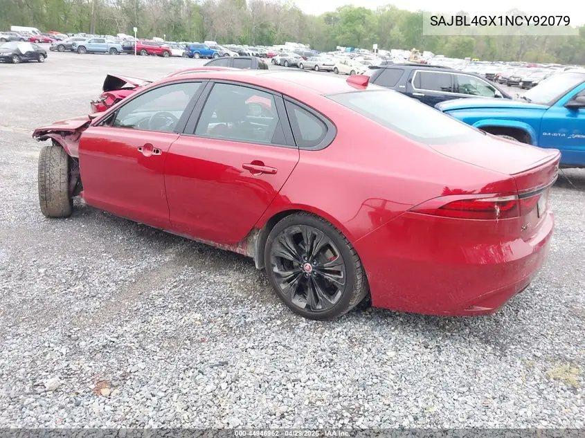 2022 Jaguar Xf R-Dynamic Se P300 Awd Automatic VIN: SAJBL4GX1NCY92079 Lot: 44946962