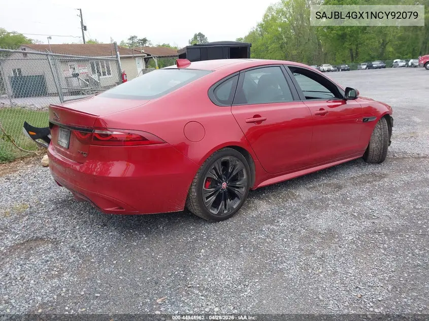 2022 Jaguar Xf R-Dynamic Se P300 Awd Automatic VIN: SAJBL4GX1NCY92079 Lot: 44946962