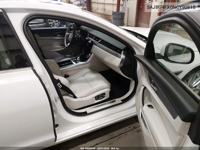 2022 Jaguar Xf Se P250 Rwd Automatic VIN: SAJBG4FX0NCY90815 Lot: 45005896